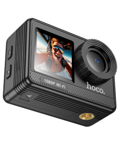 Camara Deportiva Hoco Dv103 1080p Dual Camara Negro