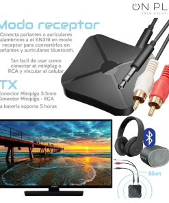TRANSMISOR RECEPTOR AUDIO BLUETOOTH Auricular Tv