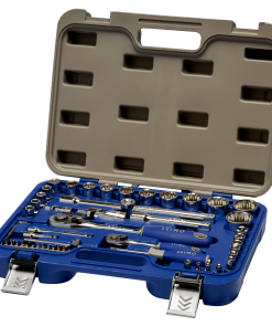 Juego De Dados Poligonales Toma De 1/4 y 1/2″ 53pzs Irimo