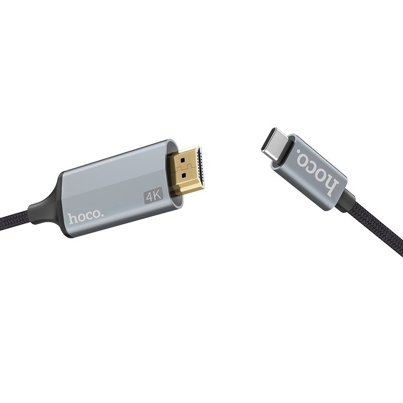 Cable Adaptador Hoco UA13 Tipo C a Hdmi Smartphone Gris - Imagen 4