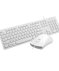 Alternative view of Kit Teclado y Mouse Microlab Telecommuting Home Office Blanco