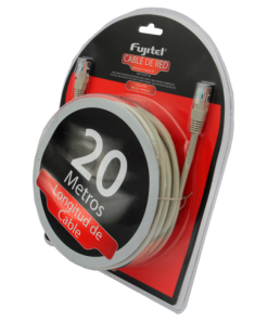 Cable De Red Rj45 Cat 5e 20 Metros Fujitel