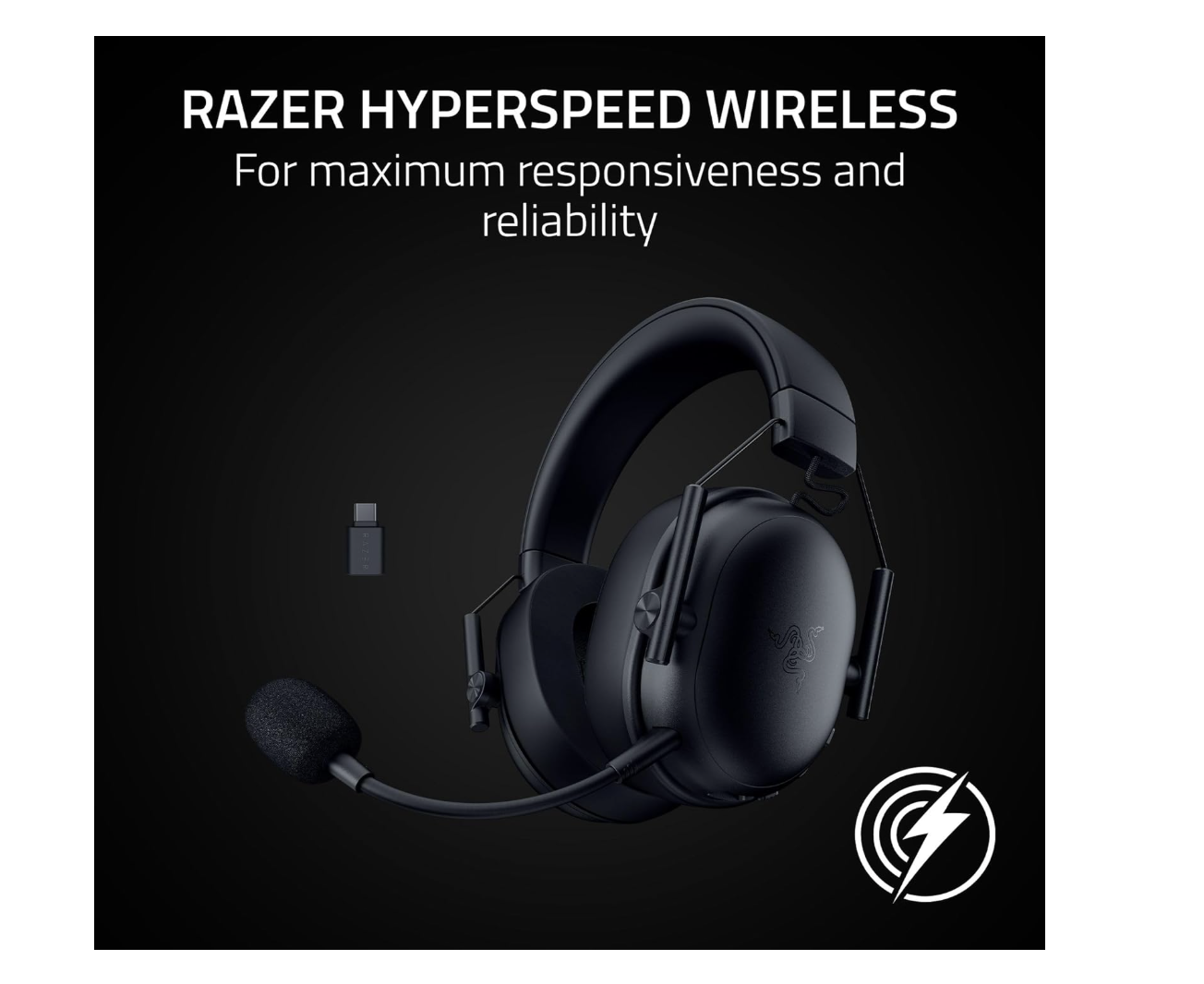 Audifono Gamer Razer Blackshark V3 x Hyperspeed Negro - Imagen 5