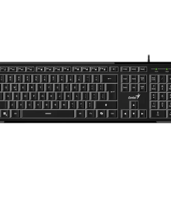 Teclado Usb Alambrico Multimedia Copiloto Genius Slimstar 820 Negro