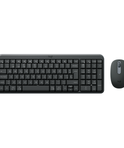 Combo Teclado y Mouse Bluetooth Logitech Compact Mk250 Color Negro