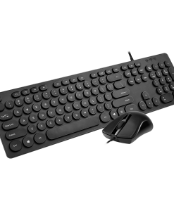 Alternative view of Kit Teclado y Mouse Microlab Telecommuting Home Office Negro